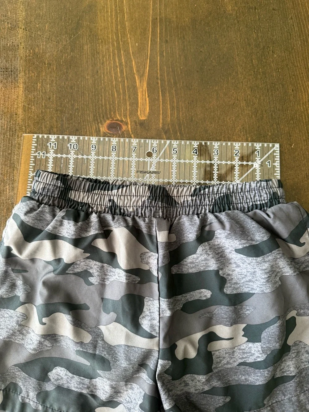Grey Camo Athletic Shorts, Old Navy, girls XL 14